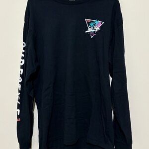 Surf Style Black Long Sleeve Shirt